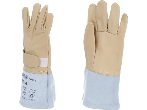 KS Tools 117.0145, Isolerende hansker, Beige, Grå, Vanntett, 1 stykker, 2 stykker, Lær