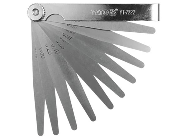 Yato Feeler-måler 17 blader 100 mm 0,02-1 mm (YT-7220)