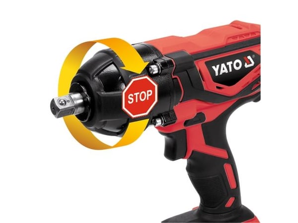 Yato YT-82804, Slagtrekker, Børsteløs, Sort, Oransje, III, IP20, 1/2"