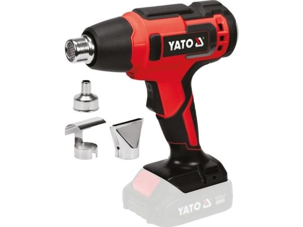 Yato YT-82285, Varmluftspistol, Pistolhåndtak, III, Sort, Rød, 100 l/min, 550 °C