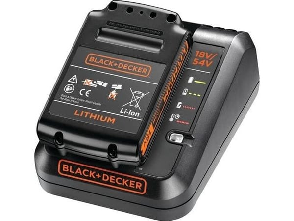 Black & Decker - Batterilader + batteri - Li-Ion - 2 Ah - 1 x batterier lader - 2 A - for BLACK+DECKER BCD003, BCD900, BCG720, BDCCS18, BDCDC18, BD...