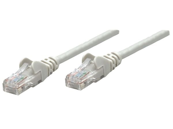 Intellinet Cat6, UTP, 0.25m, 0,25 m, Cat6, U/UTP (UTP), RJ-45, RJ-45, Harmaa