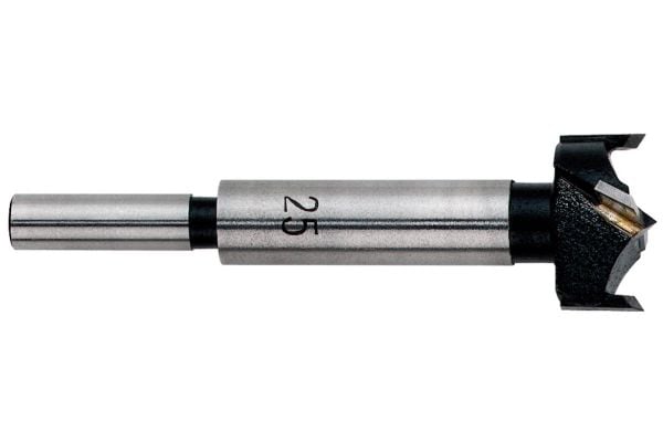Metabo 625126000, Drill, Forstner-bor, Høyrehåndsrotasjon, 2,5 cm, 90 mm, Sponplate, Løvtre, Mykt tre, Tre