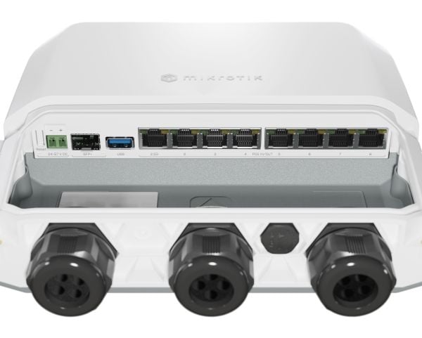 Mikrotik RB5009UPr+S+OUT, 2,5 Gigabit Ethernet, Gigabit Ethernet, Hvit