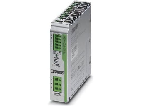 Phoenix TRIO-PS/1AC/24DC/2.5, 11 W, 0.95 A, 85%, 500000 timer, Rustfritt stål, 0 - 70 °C