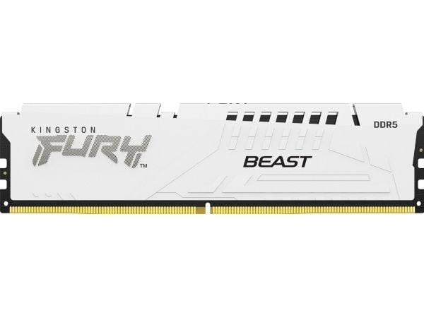 Kingston FURY Beast - DDR5 - sett - 32 GB: 2 x 16 GB - DIMM 288-pin - 5200 MT/s / PC5-41600 - CL36 - 1.25 V - ikke-bufret - on-die ECC - hvit