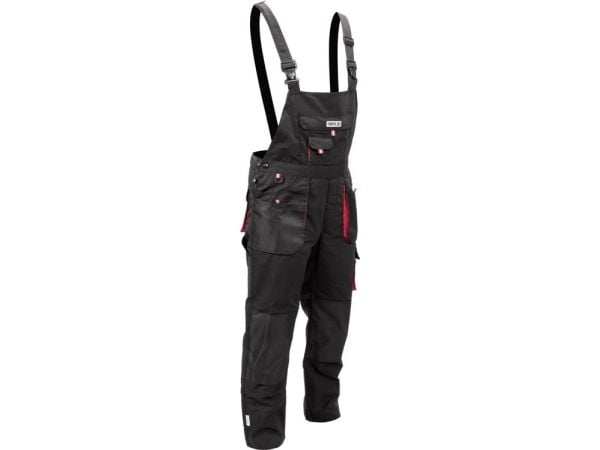 Yato YT-8034, Snekkerbukse, Sort, XXL, Polen, Bomull, Polyester, 275 g/m²
