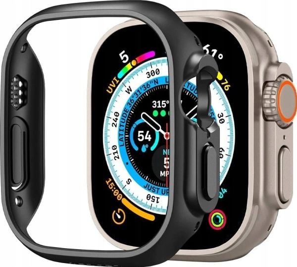 Spigen Thin Fit, Etui, Smartklokke, Svart, Apple, Apple Watch Ultra, Polykarbonat (PC)
