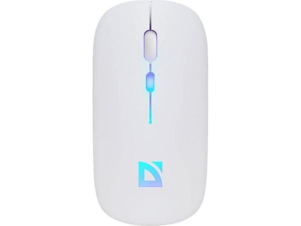 Defender trådlös mus TOUCH MM-997 1600 dpi 2.4 GHz + Bluetooth vit RGB