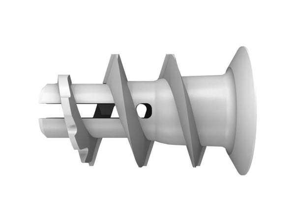 Fischer 531028, Kiinnitystulppa, Kipsiharkko, Nailon, Harmaa, 22 mm, 4 cm
