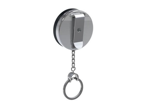 BASI 0006-0556, Avainketju, Musta, Hopea, Metalli, Pyöreä, Unisex, 52 mm BASI 0006-0556, Avainketju, Musta, Hopea, Metalli, Pyöreä, Unisex, 52 mm