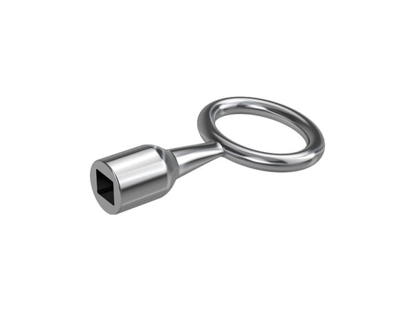 BASI 301V-10, Metallisk, 1 ben, 1 hoder, firkant, 10 mm, 41 g