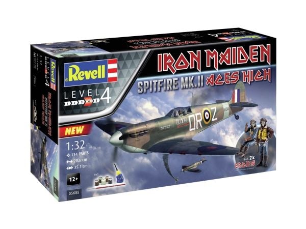 Revell Spitfire Mk.II, Flymodell med fastvinge, Monteringssett, 1:32, Spitfire Mk.II, Hankjønn, Plast