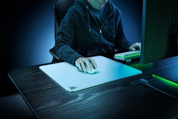 Razer Atlas - Musematte - hvit