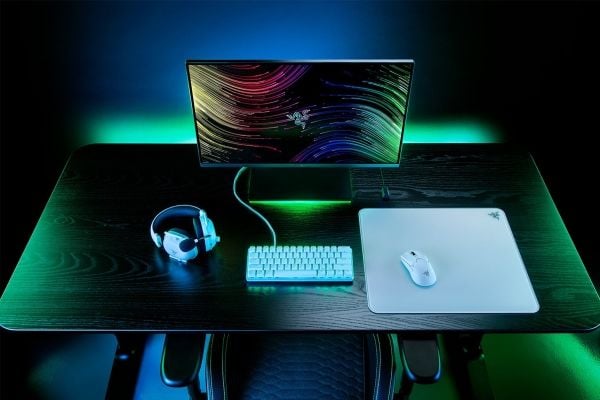 Razer Atlas - Musematte - hvit