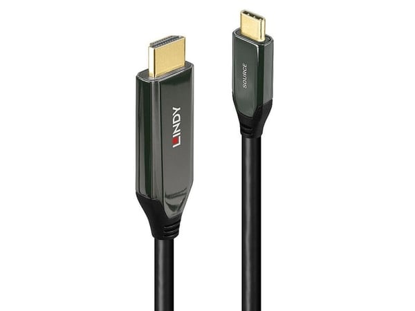 Lindy 43367, 1 m, USB Typ-C, HDMI Typ A (standard), hane, hane, rakt