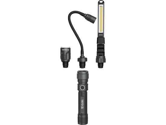 Yato YT-08521, LED, 86 g, IP54, 2200 mAh, Sort, Håndholdt arbeidslys Yato YT-08521, LED, 86 g, IP54, 2200 mAh, Sort, Håndholdt arbeidslys