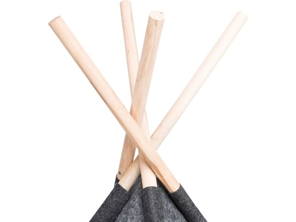Trixie Tipi cave, felt, 70 × 70 × 70 cm, anthracite