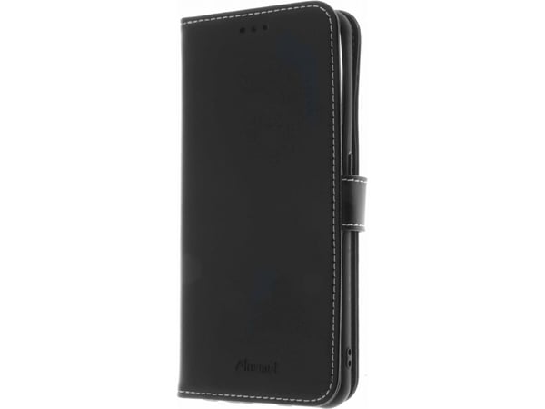 Insmat - Lommebok for mobiltelefon - ekte skinn, termoplast-polyuretan (TPU), kartong+papir+aluminiumsfolie, bomullssting - svart - for OnePlus Nor...