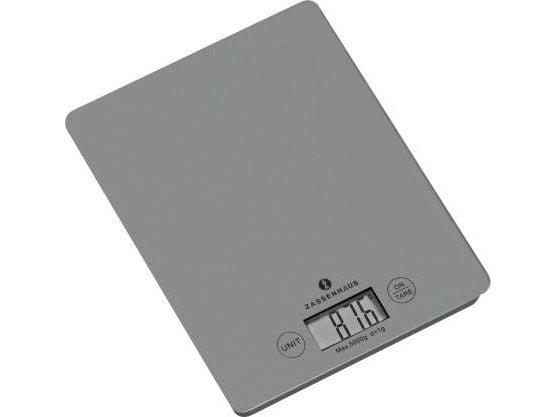 Zassenhaus Balance, Elektronisk kjøkkenvekt, 5 kg, 1 g, Grå, Glass, Benkeplate