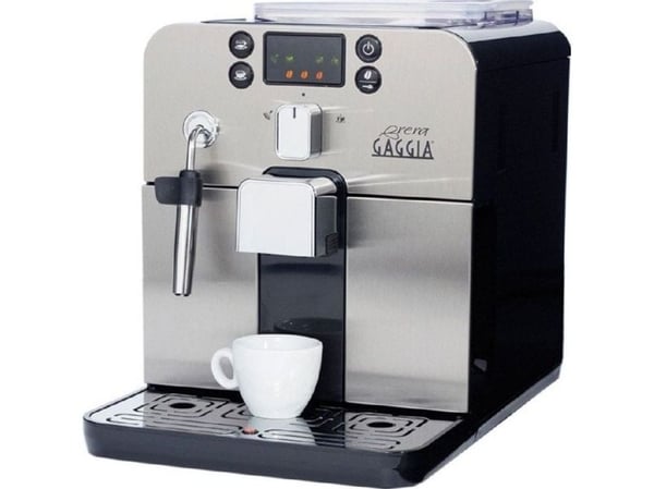 Gaggia Brera RI9305 - Automatisk kaffekokare med mjölkskummare - 15 bar - svart/silver