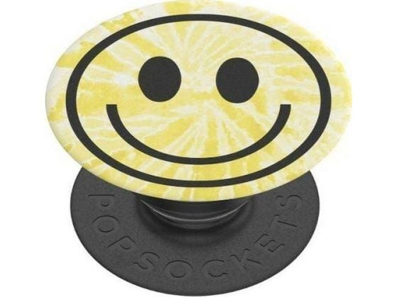 PopSockets Swappable PopGrip - Fingergrep/stativ for mobiltelefon - Tie Dye Smile
