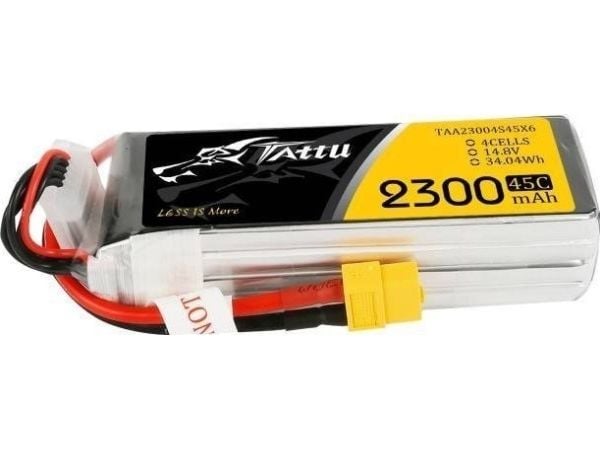 Tattu 2300mAh 14.8V 75C 4S1P XT60 akku