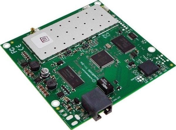 MikroTik RB711-2HN | WiFi-ruter | 2,4 GHz, 1x RJ45 100 Mbps, 1x MMCX
