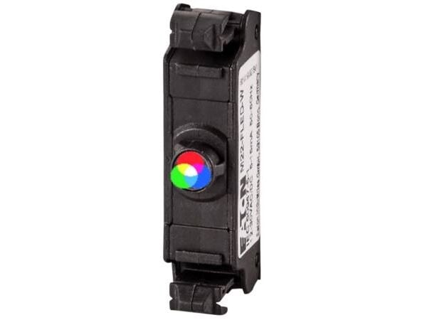 Eaton M22-FLED-RGB, Indicator light, Musta, LED, IP20 IEC 60947-5-1 IEC/EN 60947-5; UL 508; CSA-C22.2 No. 14-05; CSA-C22.2 No. 94-91, DC, 24 V