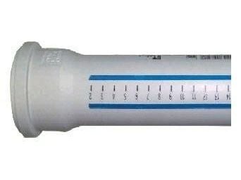 HTP-rör med 1 muff 32–250 mm vit