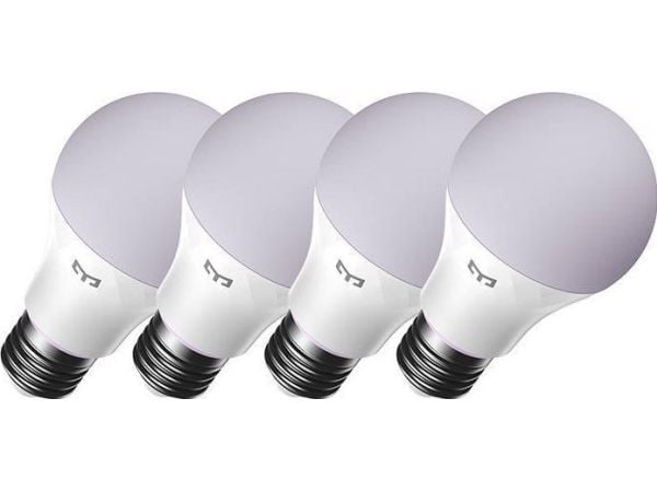 Yeelight - LED-lyspære - E27 - 9 W - RGB-lys - 2700-6500 K (en pakke 4)