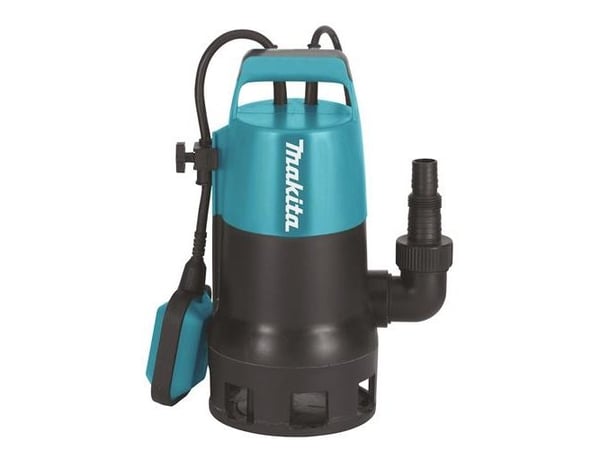 Makita PF0410/2, Nedsenkbar pumpe, 400 W, AC, 8400 l/t, IP68, Sort, Teal