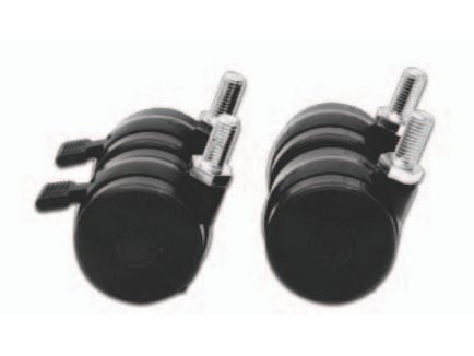 Triotronik CASTOR HD SET, Montering Sett, Svart, Metall, 600 kg, CE, 4 stykker