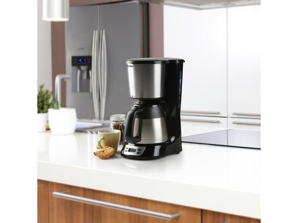 Domo DO709K, Kaffebrygger (drypp), 1 l, Malt kaffe, Sort, Rustfritt stål