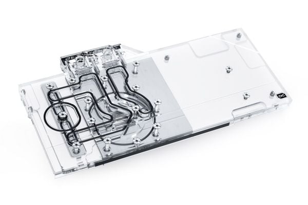Alphacool 11970, Vannblokk + Bakplate, Akryl, Sort, Gjennomsiktig, 1/4", 3-pin, Grafikkort