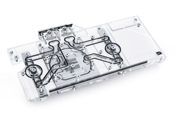 Alphacool 11967, Vattenblock + bakre platta, Akryl, Gjuten aluminium, Svart, Transparent, 1/4", 3-stift, Grafikkort