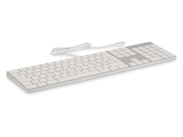 LMP 22293, Full størrelse (100 og), Koblet med ledninger (ikke trådløs), USB, QWERTY, Sølv