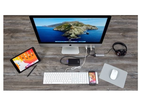 LMP 22293, Täysikokoinen (100 %), USB, QWERTY, Hopea