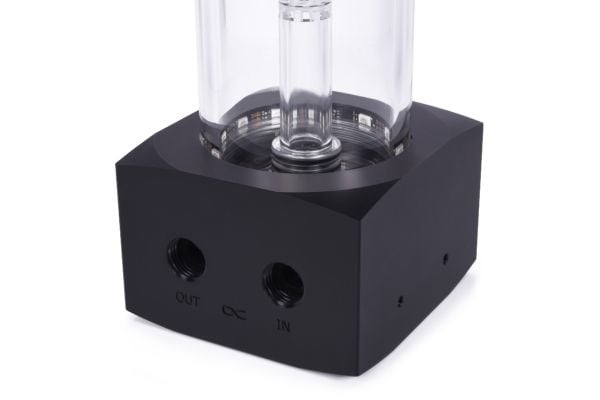 Alphacool 15394, Reservoar, Akryl, Sort, Gjennomsiktig, 3-pin, 1/4", 60 °C