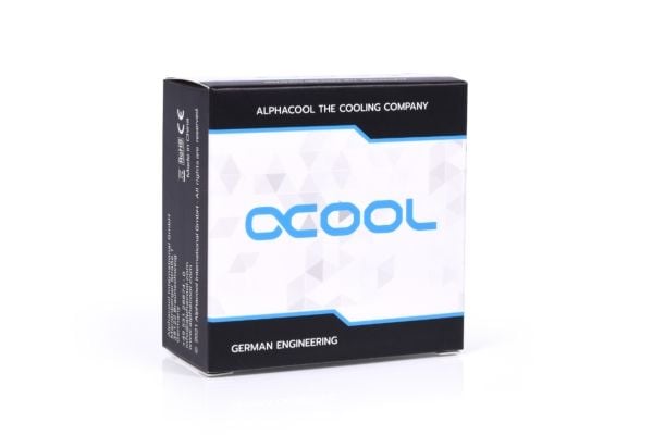 Alphacool 17591, Slangekontakt, Kromfarget, 1/4", 45°, 20 mm, 21 mm