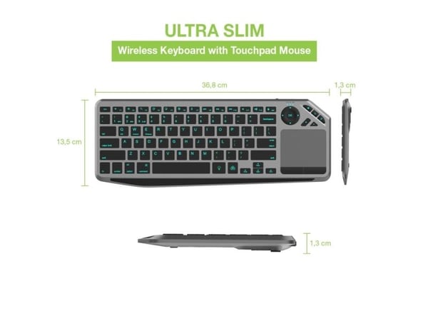 Techly Dual Keyboard -näppäimistö (365375)