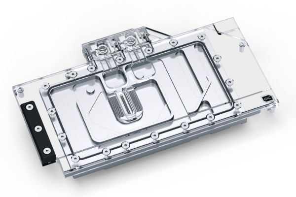 Alphacool 13088, Vattenblock + bakre platta, Akryl, Gjuten aluminium, Svart, Grå, Silver, Transparent, 1/4", 3-stift, Grafikkort