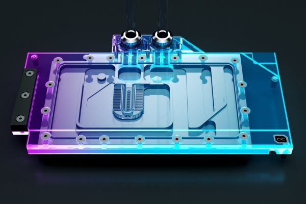 Alphacool 13088, Vannblokk + Bakplate, Akryl, Aluminium, Sort, Grå, Sølv, Gjennomsiktig, 1/4", 3-pin, Grafikkort