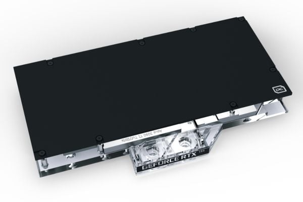 Alphacool 13088, Vannblokk + Bakplate, Akryl, Aluminium, Sort, Grå, Sølv, Gjennomsiktig, 1/4", 3-pin, Grafikkort
