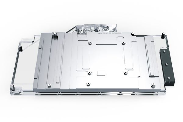 Alphacool 13088, Vannblokk + Bakplate, Akryl, Aluminium, Sort, Grå, Sølv, Gjennomsiktig, 1/4", 3-pin, Grafikkort