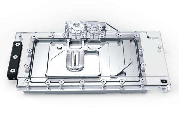Alphacool 13088, Vannblokk + Bakplate, Akryl, Aluminium, Sort, Grå, Sølv, Gjennomsiktig, 1/4", 3-pin, Grafikkort