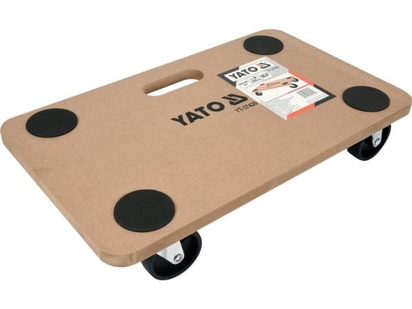 Yato YT-37420, Sort, Brun, Halvhard fiberplate (MDB), 4 hjul, Polypropylen (PP), 500 mm, 300 mm