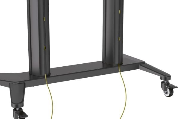 DIGITUS DA-90452 - Vogn - for flatpanel / AV-utstyr - collaboration trolley / TV presentation cart - aluminium, stål, plastikk - matt svart - skjer...