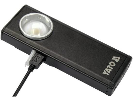 Yato YT-08556, 6 W, LED, IPX4, 1500 mAh, Sort, Frittstående arbeidslys