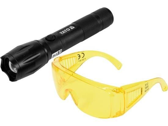 Yato YT-08587, Lommelykt, Sort, Aluminium, Knapper, IP20, III